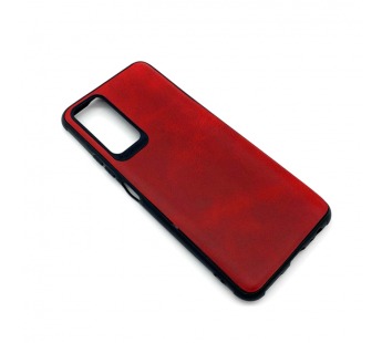 Чехол Honor 10X Lite (2020) Кожа Красный#1666224