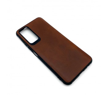 Чехол Honor 10X Lite (2020) Кожа Темно-Коричневый#1666222