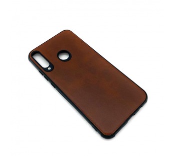 Чехол Honor 9C/Huawei P40 Lite E/Y7P (2020) Кожа Темно-Коричневый#1666025