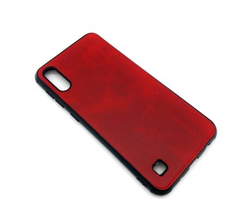Чехол Samsung A10/M10 (2019) Кожа Красный#1665745