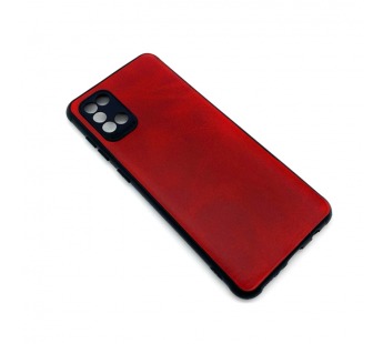 Чехол Samsung A31 (2020) Кожа Красный#1665703