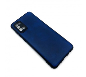 Чехол Samsung A31 (2020) Кожа Темно-Синий#1665700