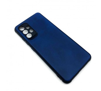 Чехол Samsung A32 (2021) Кожа Темно-Синий#1665695