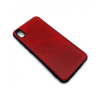 Чехол Xiaomi Redmi 7A (2019) Кожа Красный#1665648