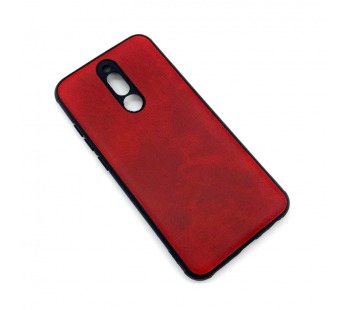 Чехол Xiaomi Redmi 8 (2019) Кожа Красный#1665636