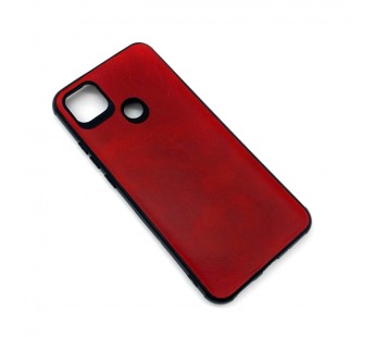 Чехол Xiaomi Redmi 9C (2020) Кожа Красный#1665539