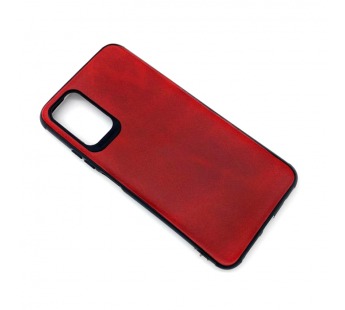 Чехол Xiaomi Redmi 9T (2021) Кожа Красный#1665532