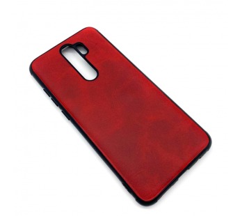 Чехол Xiaomi Redmi Note 8 Pro (2019) Кожа Красный#1665510