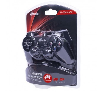 Геймпад Ritmix GP-004 (проводной) Черный#1696555