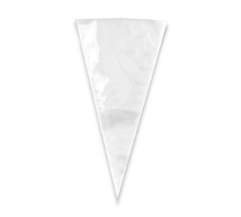 Пакет прозрачный БОПП конус для конфет 34*0*18см (100шт/уп) 20мкм плоский 1/100шт#1673684