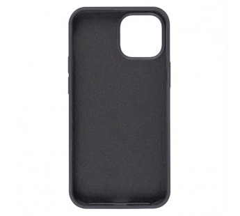 Жесткий силиконовый чехол Soft Touch с микрофиброй для iPhone 13 (черный)#1667581