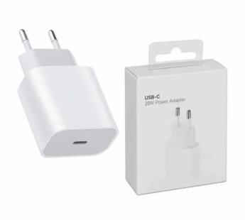Сетевой адаптер питания USB-C 20W без лого (белый)#1878634