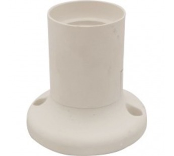 Патрон пластиковый настенный Е27 прямой, белый "Rexant"#2100957