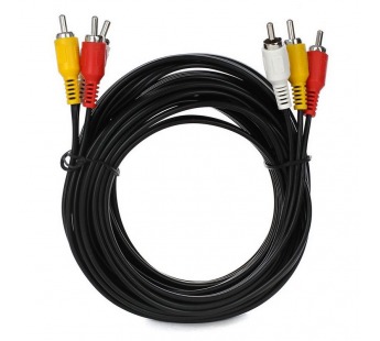 Кабель соединительный 3xRCA  (M) - 3xRCA (M) Q-406A 3.0м#1844877