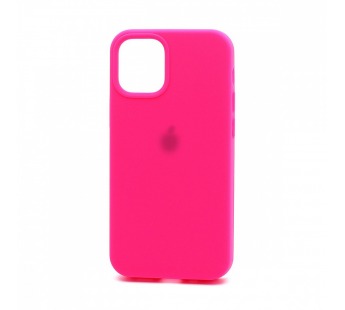 Чехол Silicone Case с лого для Apple iPhone 13 mini/5.4 (полная защита) (047) ярко розовый#1755520