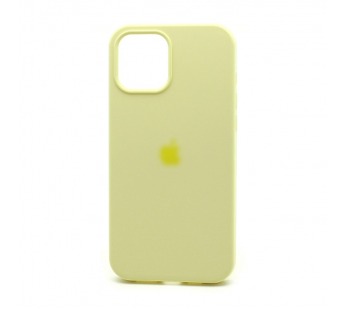 Чехол Silicone Case с лого для Apple iPhone 13 mini/5.4 (полная защита) (051) светло желтый#1705163