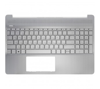 Топ-панель L63578-251 для HP серебряная без подсветки (для моделей без сканера отпечатка)#1943785