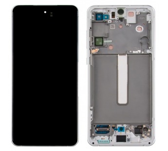 Дисплей для Samsung Galaxy S21 FE (G990B) модуль с рамкой Белый - OR (SP)#2085619