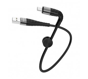 Кабель USB - micro USB Borofone BX32 Munificent 25см 2,4A (black) (133672)#1673395