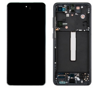 Дисплей для Samsung Galaxy S21 FE (G990B) модуль с рамкой Серый - OR (SP)#1853529