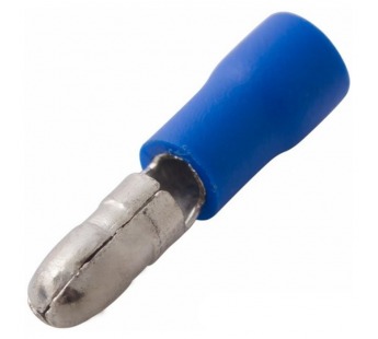 Разъем штекерный изолированный синий, штекер 4 мм 1.5-2.5 кв. мм. (РШи-п 2.5-4/РШИп 2-5-4) "Rexant"#1747179