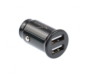 АЗУ VIXION U21m (2-USB/2.4A) + micro USB кабель 1м короткий блок (черный)#1675983