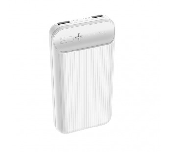 Внешний аккумулятор Hoco J52A New joy mobile power bank 20000mAh (USB*2) (white)#1766563
