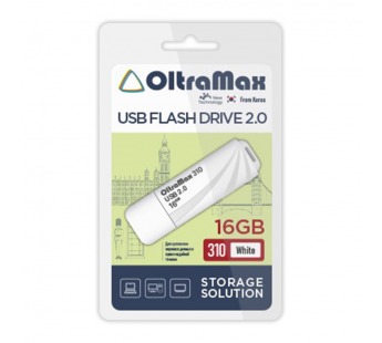 Флеш-накопитель USB 16GB OltraMax 310 белый#1679985