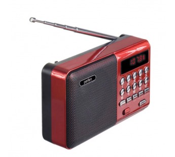 Радиоприемник Perfeo цифровой PALM FM+ 87.5-108МГц/ MP3/ питание USB или 18650/ красный (i90-Red)#1685102