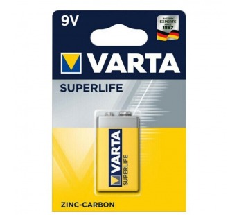 Элемент питания Varta SUPERLIFE 6F22 BL1 Heavy Duty 9V (2022) (1/10/50)#1680742