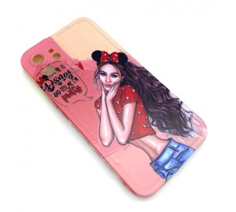 Чехол iPhone 12 Силикон Print (Girl and Bow) Colorful#1680461