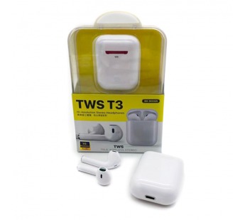 Беспроводные наушники Bluetooth WK T3 (TWS/вкладыши) Белые#1679803