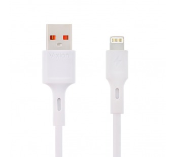 Кабель USB VIXION (K1i) для iPhone Lightning 8 pin (1м) (белый)#1694045