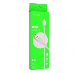 Кабель USB VIXION (K1i) для iPhone Lightning 8 pin (1м) (белый)#1694046