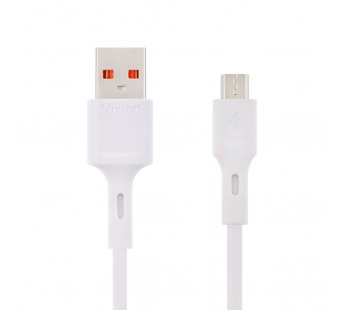 Кабель USB VIXION (K1m) microUSB (1м) (белый)#1694038