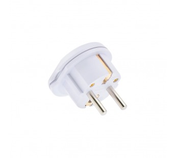 Переходник для розетки VIXION AD72 UK/US/CN - EU с заземлением 16A (белый)#2068201