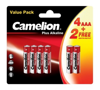 Элемент питания LR 03 AAA Camelion Plus BL4+2#1685310