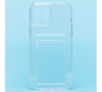 Чехол-накладка - SC276 с картхолдером для Apple iPhone 13 Pro Max (transparent)#1696333