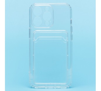 Чехол-накладка - SC276 с картхолдером для Apple iPhone 13 Pro (transparent)#1696335