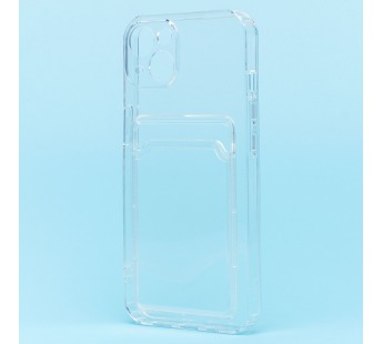 Чехол-накладка - SC276 с визитницей для Apple iPhone 13 (transparent)#1696338