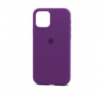 Чехол Silicone Case с лого для Apple iPhone 12 Pro Max/6.7 (полная защита) (045) фиолетовый#1755494