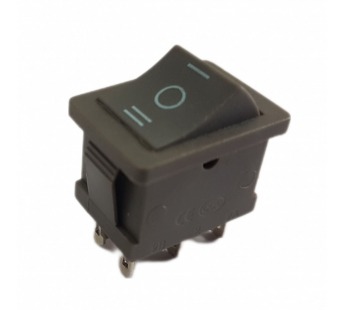 Переключатель с фиксацией KCD2-202/6P D2.8 on-off -on, 6 контактов, 6А, 250В (серый)#2140537