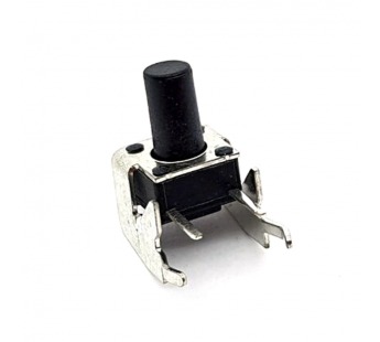 Кнопка тактовая  6мм х 6мм Н 8,0мм 2 контакта (угловая)#2046777