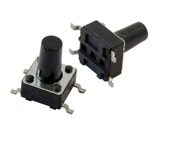 Кнопка тактовая  6мм х 6мм Н 9,5мм 4 контакта#2140547