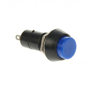 Кнопка без фиксации круглая RWD-208 (PBS11B) off-(on), 2 контакта, 1A, 250V (синий)#2142272