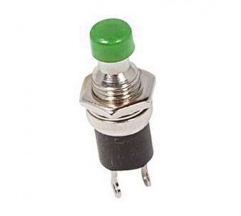 Кнопка без фиксации круглая RWD-301 (PBS-10B-2, PS-110) off-(on), D=7.2мм, 1A, 250V (зелёный)#2142279