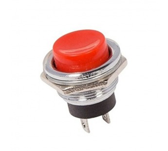 Кнопка без фиксации круглая RWD-306 (DS-212) off-(on), 2 контакта, 1A, 250V (красный)#2081478