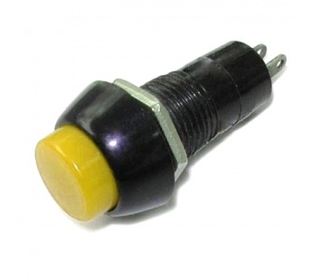 Кнопка с фиксацией круглая RWD-208 (PBS11A) off-(on), 2 контакта, 1A, 250V (жёлтый)#1702888