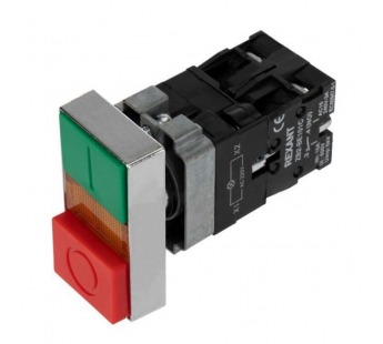 Кнопка LAY5 «I-O» прямоугольная 230В NO+NC "Rexant"#2087635