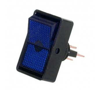 Переключатель с подсветкой ASW-11D on-off, 3 контакта, 20A,12V (синий)#2137986